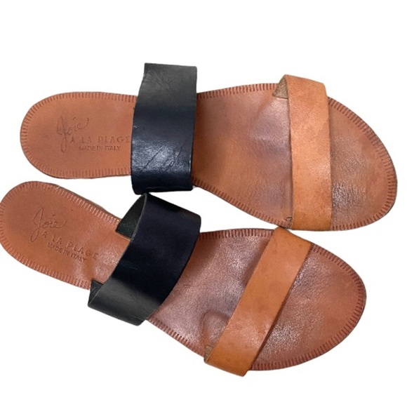 Joie A la Plage• Sable Leather Sandals strap leather slide sandal - Picture 2 of 10